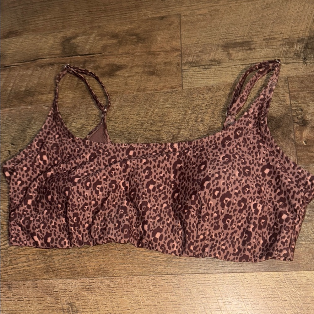 Old Navy Leopard Print Bra - Brown